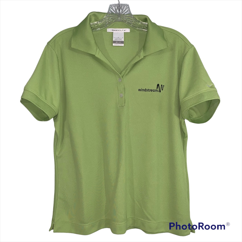 Nike Golf Size Large DriFit Green Polo Top